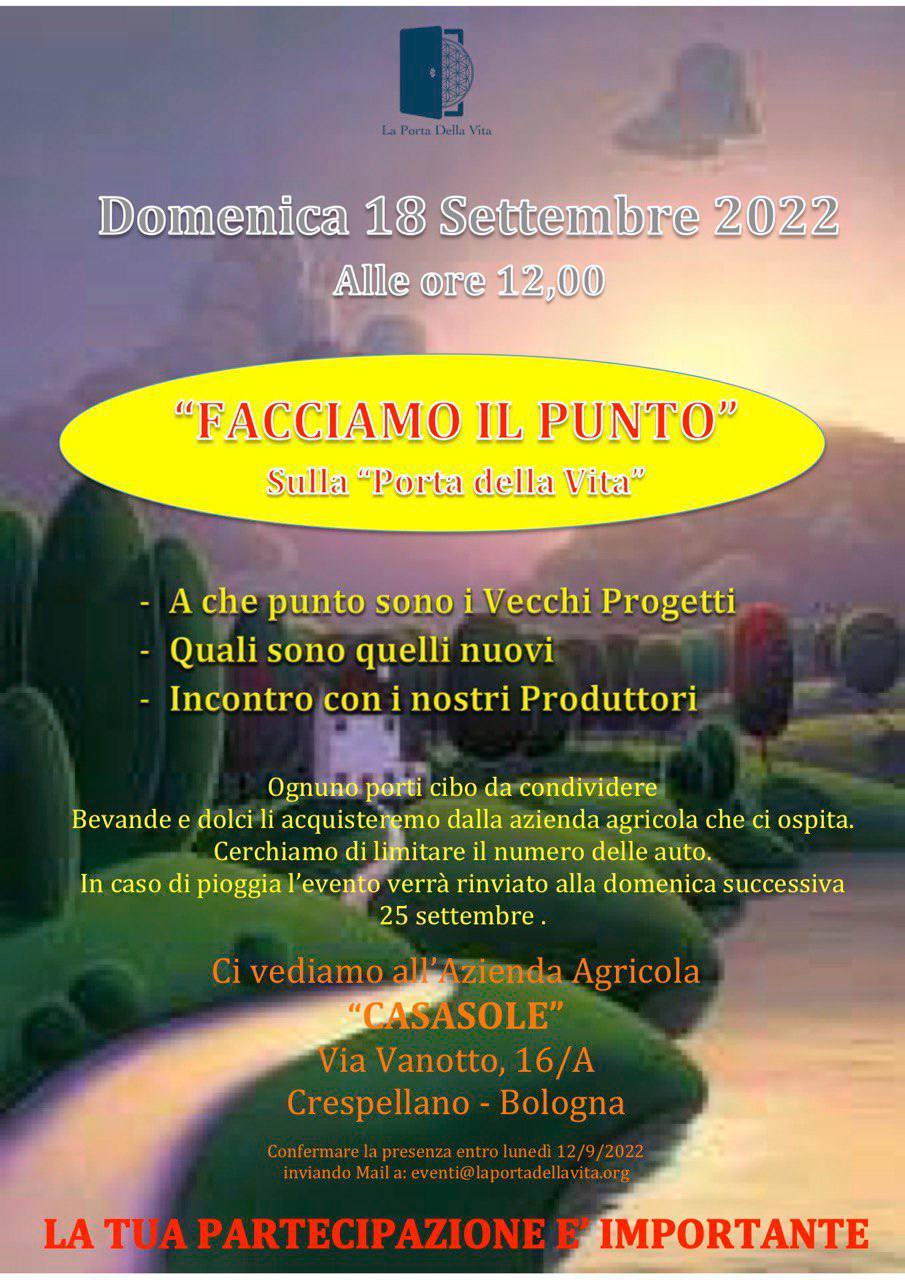 facciamo il punto – 18set2022
