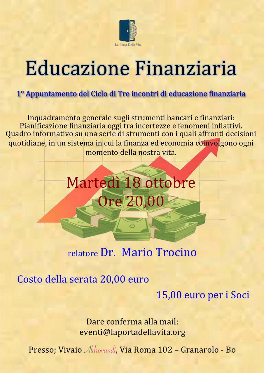educazione finanziaria – 18.10.2022