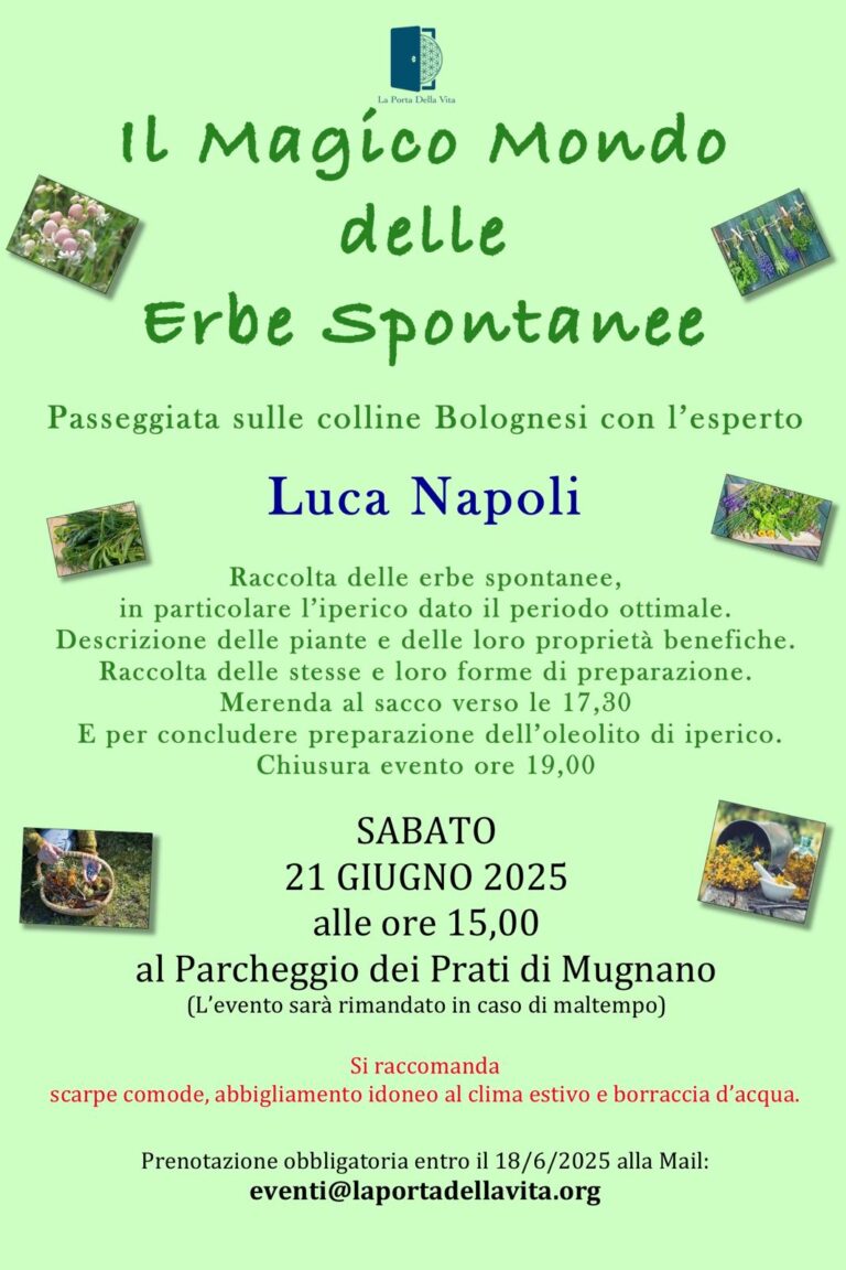 21-06-2025 – IL MAGICO MONDO DELLE ERBE SPONTANEE