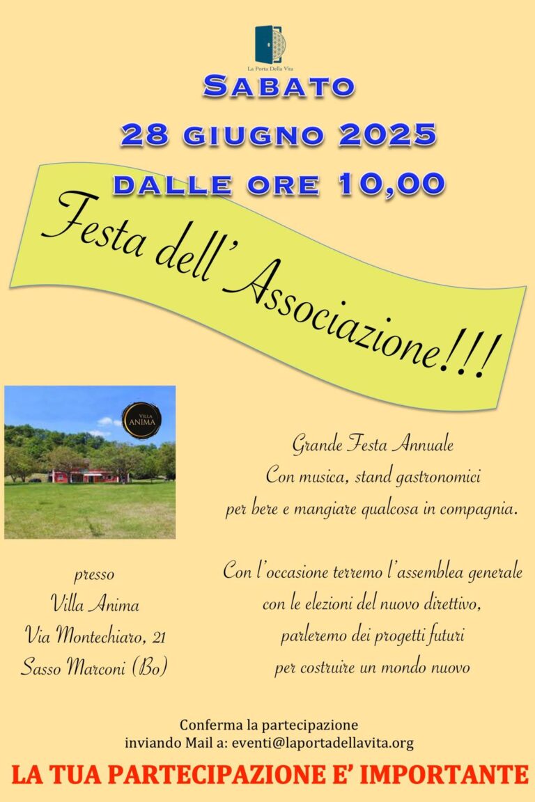 festa-annuale-associazione festa annuale associazione e assemblea generale